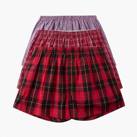 Buy Plaid Cotton Boxers In Uk